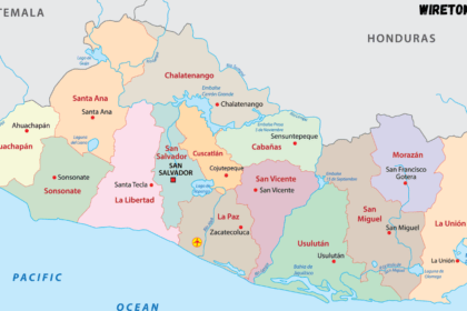 map of the el salvador