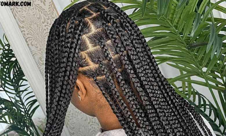 medium knotless braids