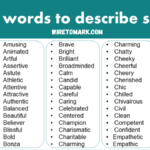 positive adjectives