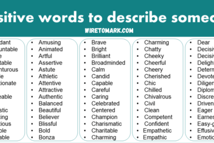 positive adjectives