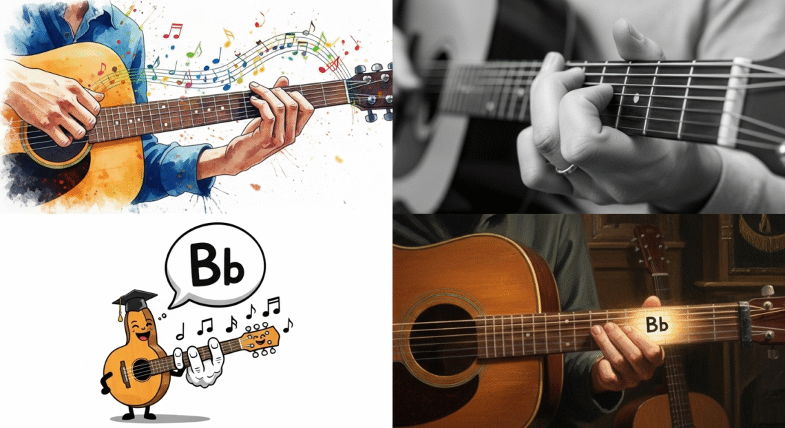 B Flat A Guitar Chord