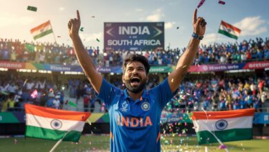 India South Africa Score