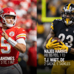 Kansas City Chiefs vs Steelers Match Player Stats