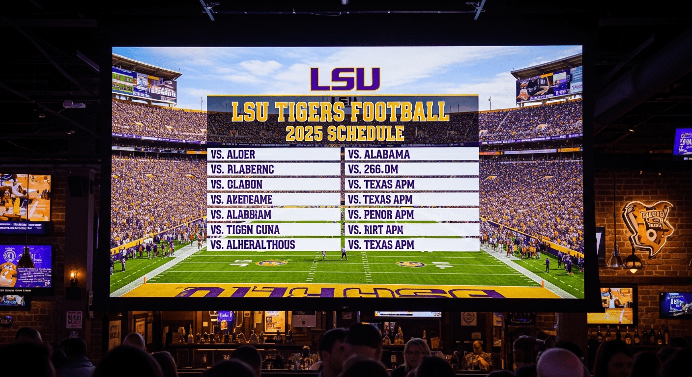 LSU football schedule 2025