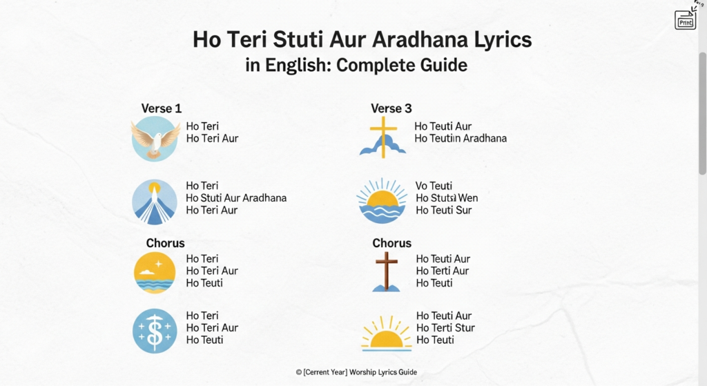 Ho Teri Stuti Aur Aradhana Lyrics in English: Complete Guide