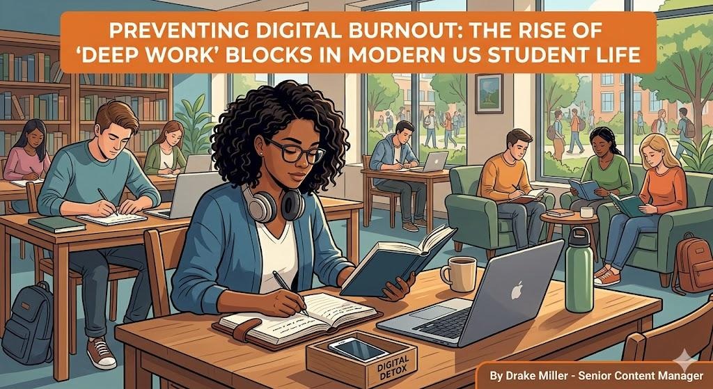 Preventing Digital Burnout: The Rise of “Deep Work” Blocks in Modern US Student Life