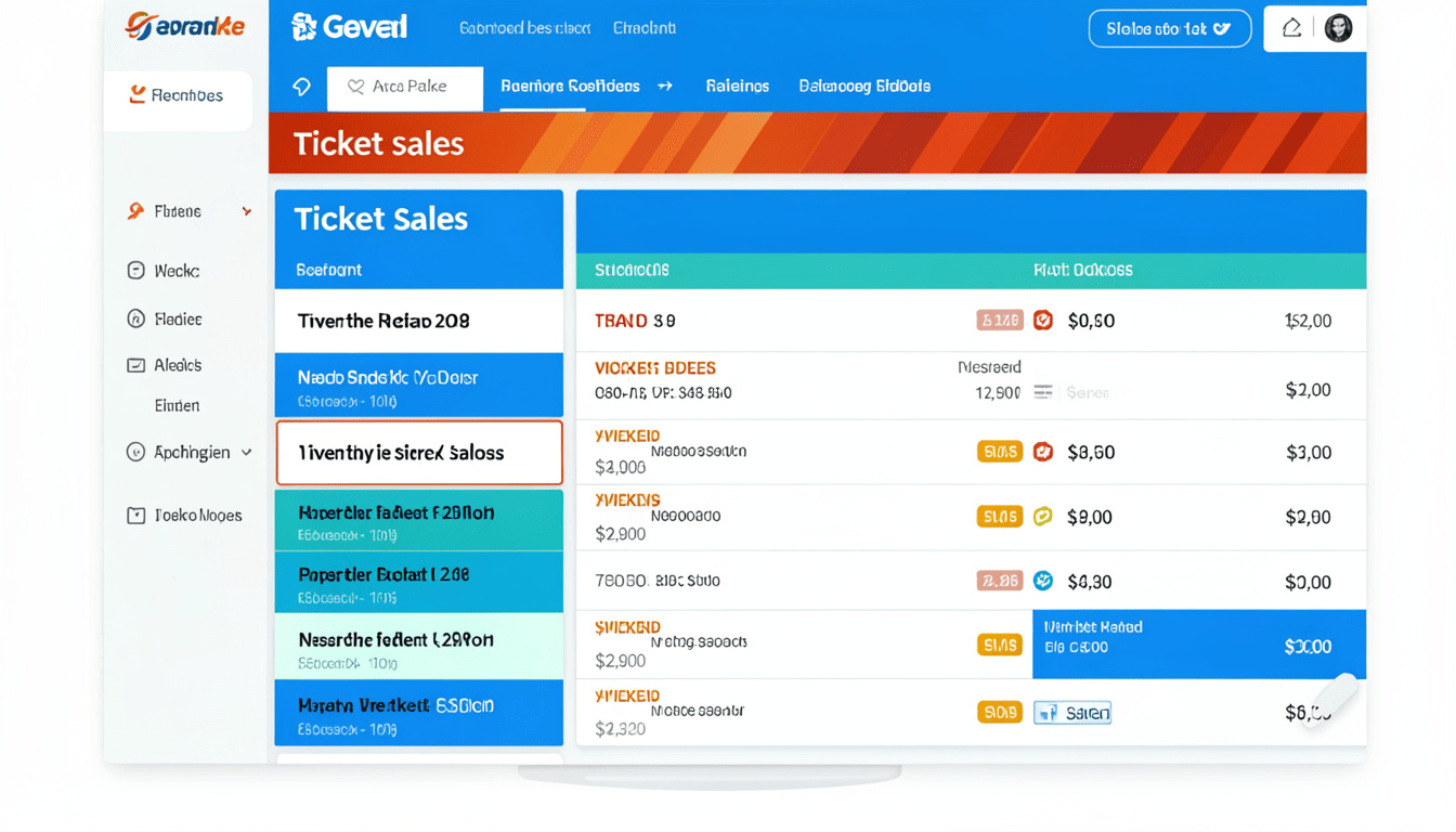 event ticket sales